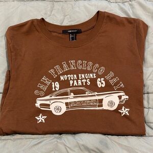 Forever 21 Brown San Francisco Bay Tee